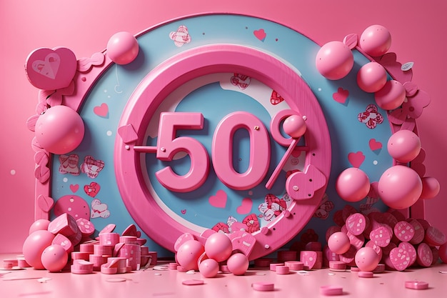 Pink 50 percent discount