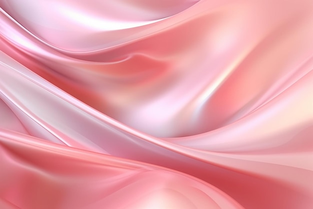 A pink abstract background with a white light AI generative