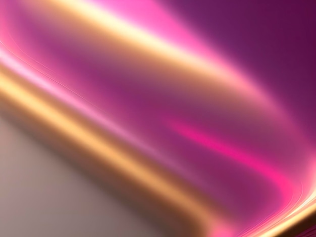 Pink abstract gradient background with golden lines