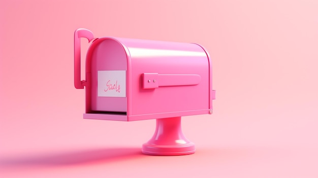 Photo pink american mailbox