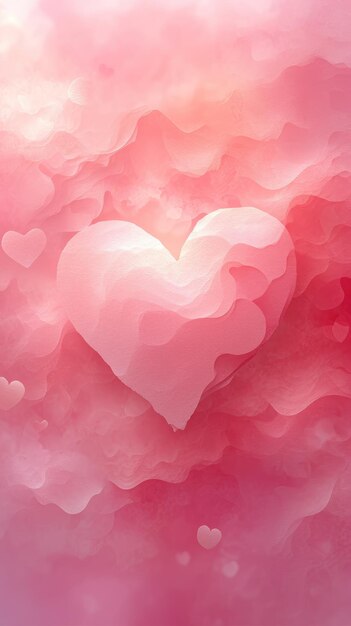 pink background of hearts