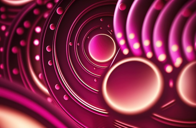 A pink background with circles and the words'pink'on it