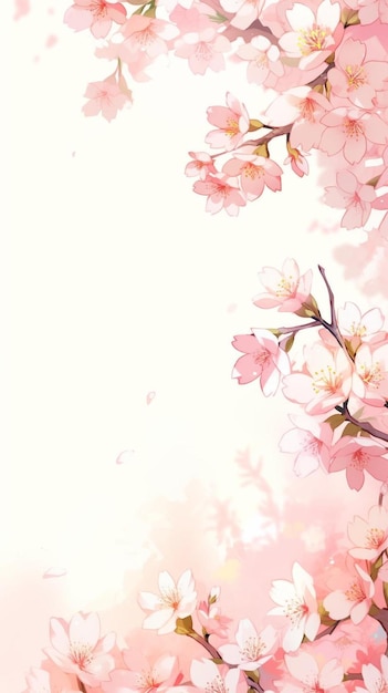 a pink background with a flower on it