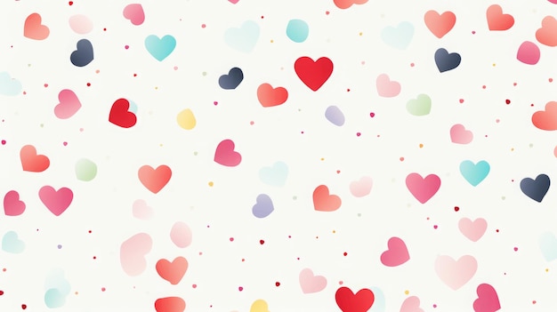 Photo pink background with hearts