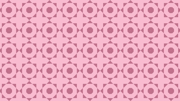 Photo a pink background with a pattern of geometric shapes.