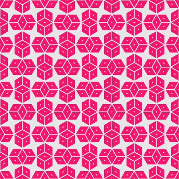 A pink background with a pattern of squares and the word zigzag.