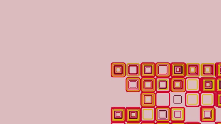 फोटो a pink background with a square design that says's in the middle.