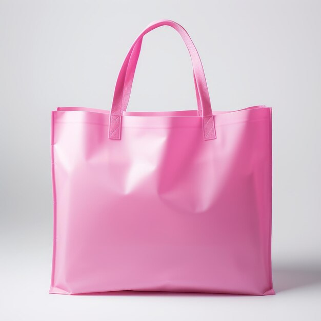 Foto una borsa rosa con una maniglia