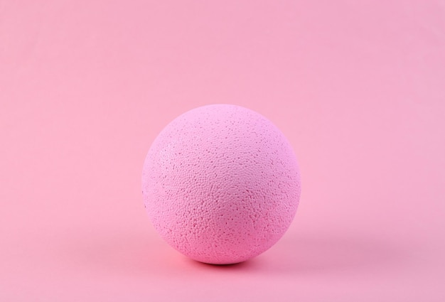 Pink ball on a pink background Minimalism