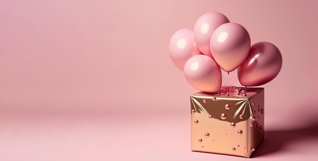 pink balloon background