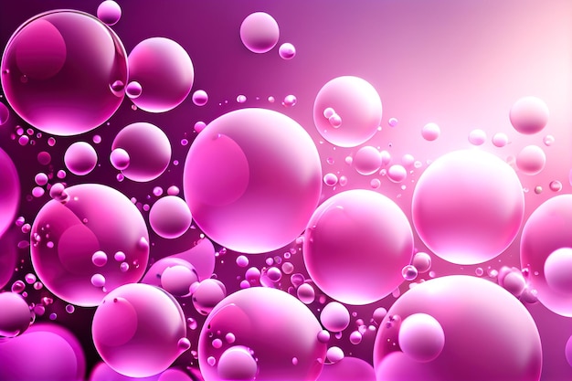 Pink balloons background Generative AI Generative AI