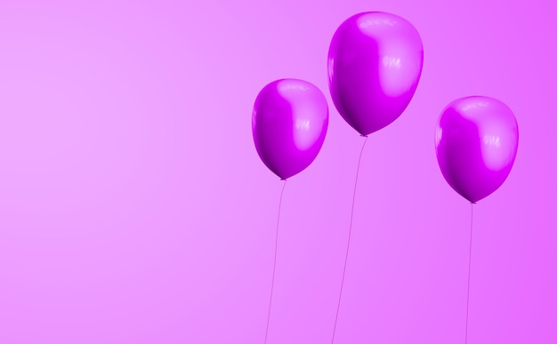 Photo pink balloons