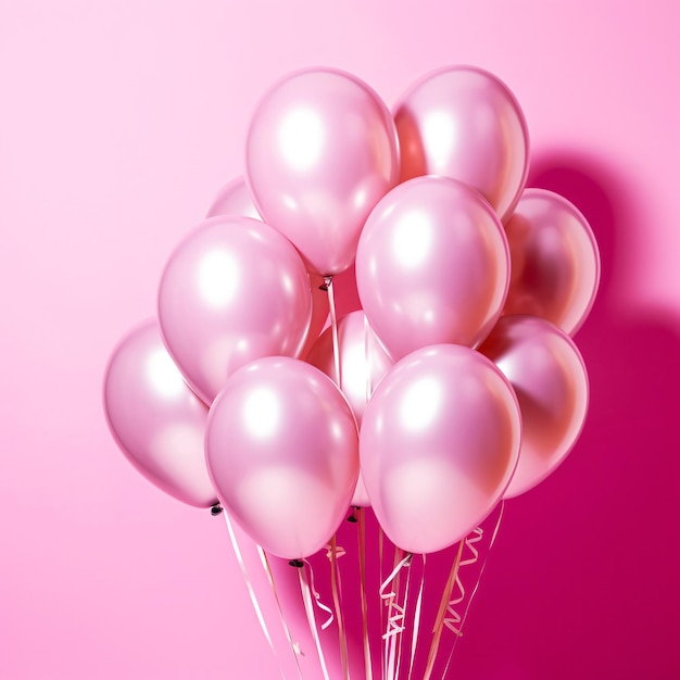 Pink balloons