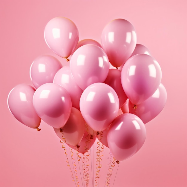 pink balloons