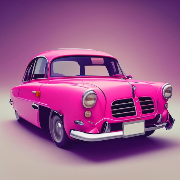 Pink barbie car