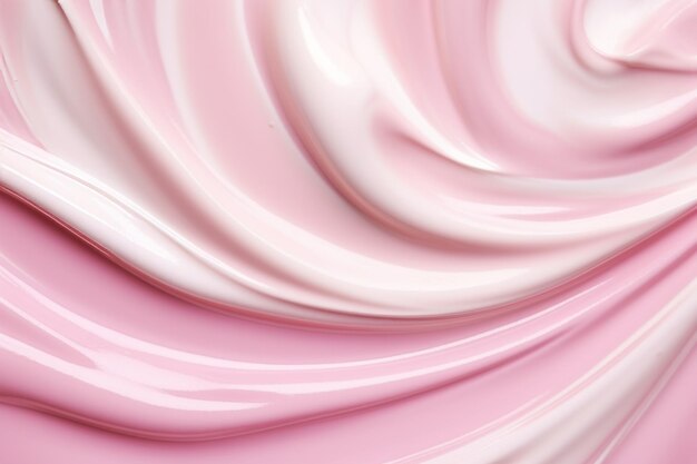 Pink beauty cream texture a luxurious skincare product for smooth and moisturized skin