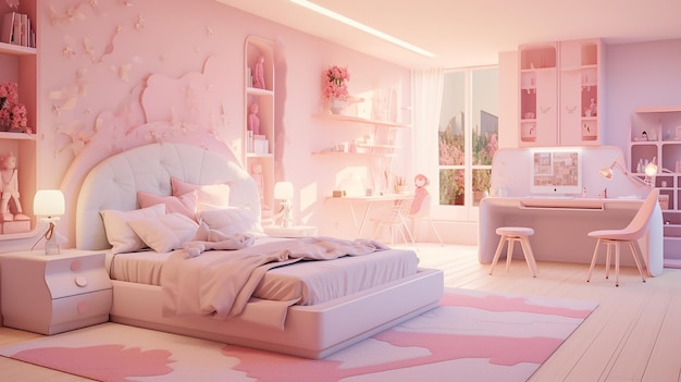 Pink couch sale for bedroom