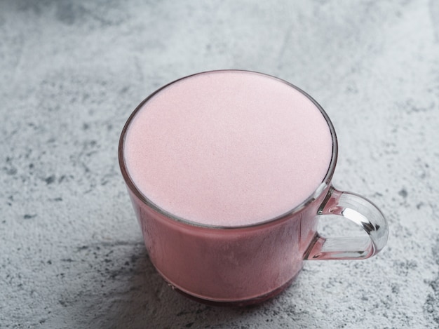 Pink beetroot latte