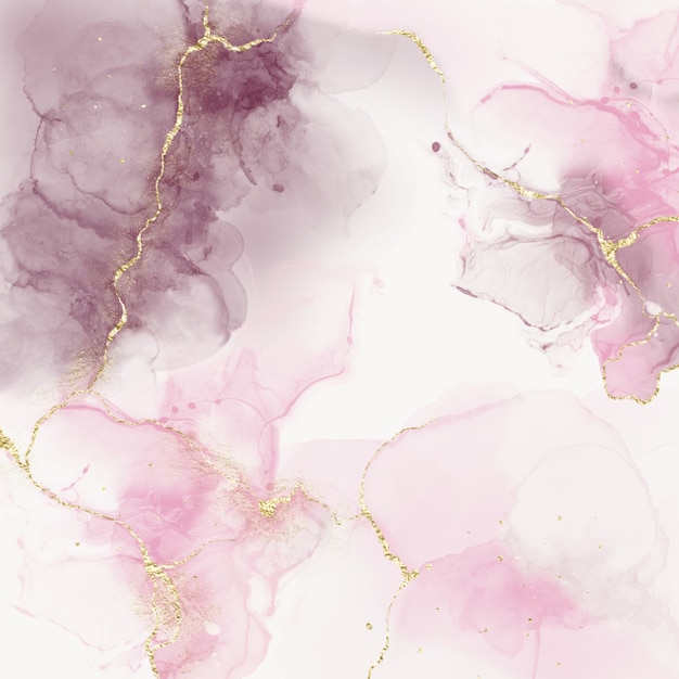 Pink and beige marble texture with golden streaks