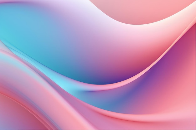 Pink and blue abstract background with a wavy design.