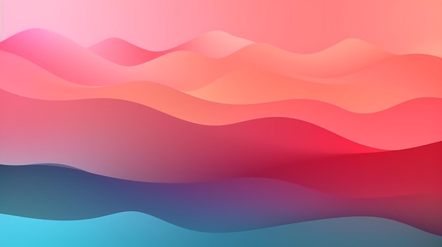 A pink and blue background with waves and the word love.