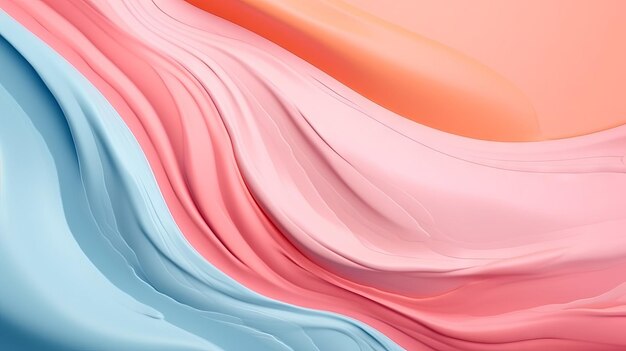 A pink and blue background with a wavy design.