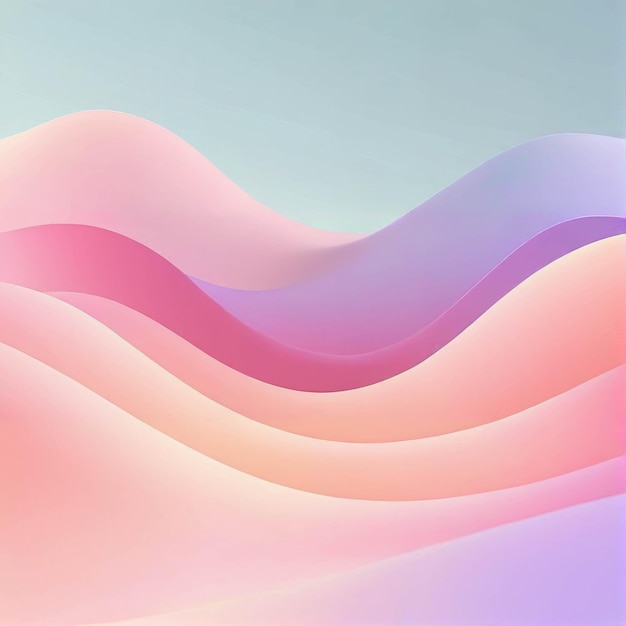 Pink and Blue Background With Wavy Lines