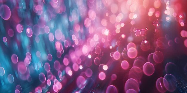 Pink and Blue Bokeh light shimmering blur spot lights Ai Generated