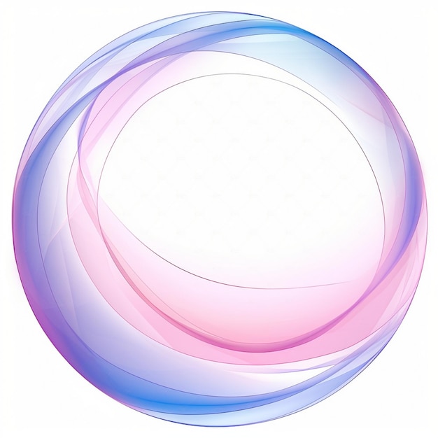 a pink and blue circle with a pink circle in the middle