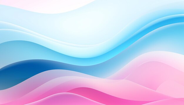 Photo a pink and blue cloudy background with waves and waves in the style of abstract minimalism