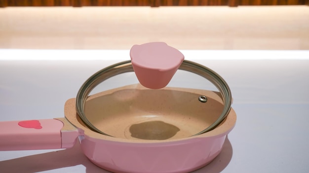 Pink and Blue Colored Teflon for Food Steamer