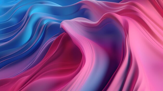 Pink and blue fabric in a blue and pink background