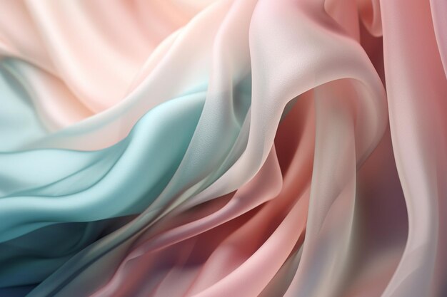 A pink and blue fabric with a white background.