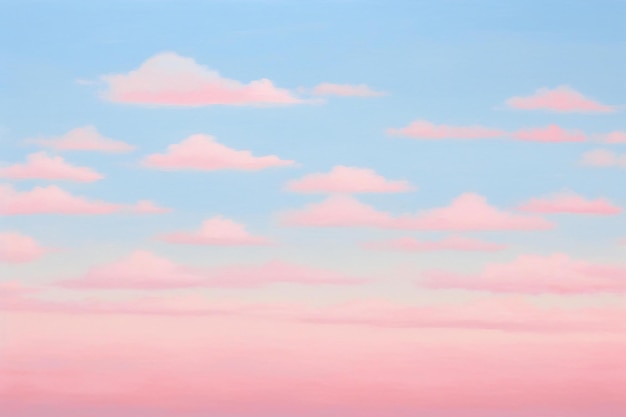 Pink and blue sky with clouds Nature background Abstract sky