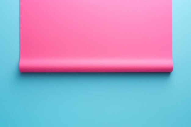 Photo a pink and blue table with a pink and blue background