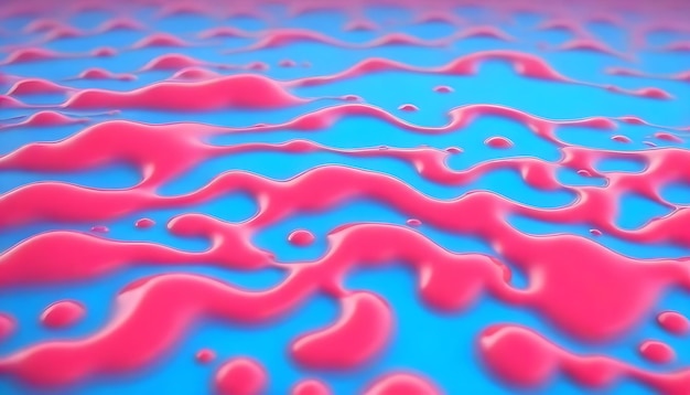 Foto acqua rosa e blu in una ciotola con uno sfondo rosa