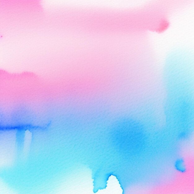 a pink and blue watercolor painting of a cloud