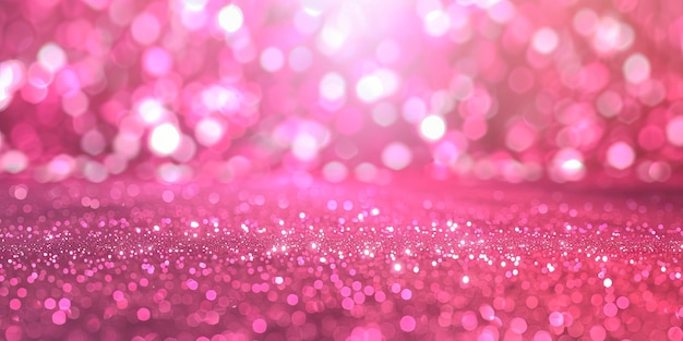 Photo pink bokeh lights glitter background