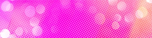 Pink bokeh panorama background