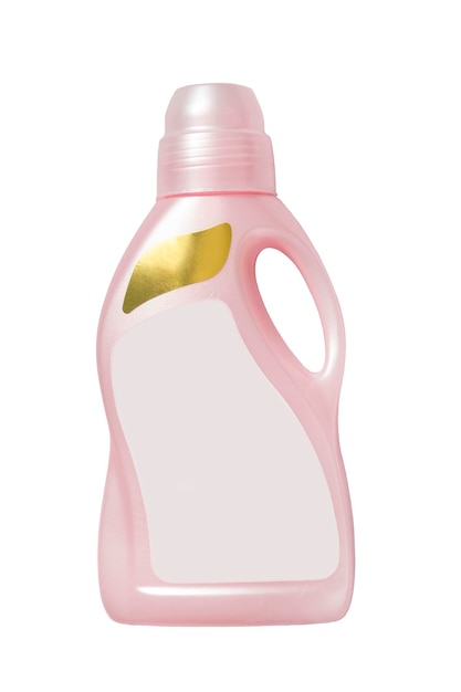 Photo pink bottle isolated