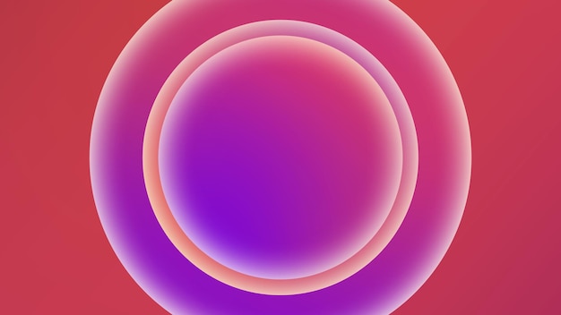 a pink bowl with a red background and a pink circle in the middle