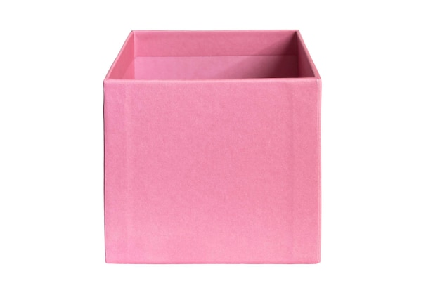 Pink box isolated