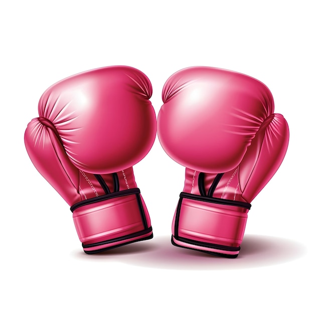 Premium Photo Pink boxing gloves breast Cancer pink gloves