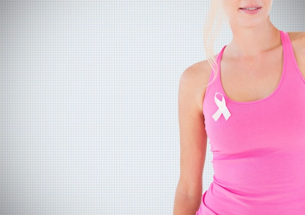핑크 유방암 인식 여성