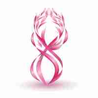 Photo pink breast cancer fabric 2 inch ribbon pink ribbon month 2022