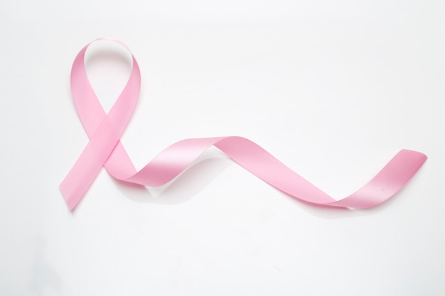 Pink breast cancer ribbon