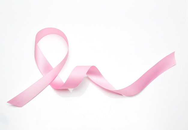 Pink breast cancer ribbon