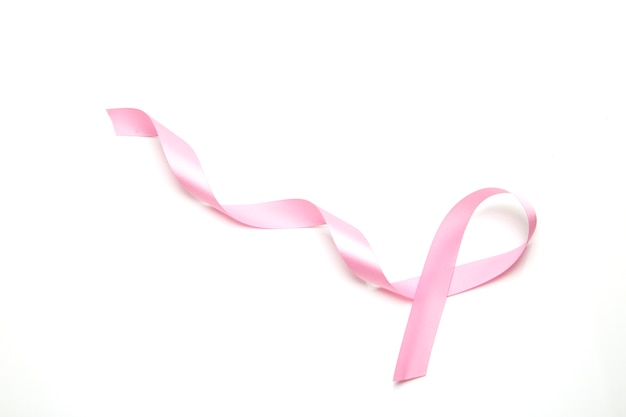 Pink breast cancer ribbon