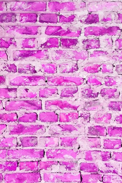 A pink brick abstract texture background. Brick wall