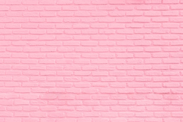 Pink brick wall with a white brick background
